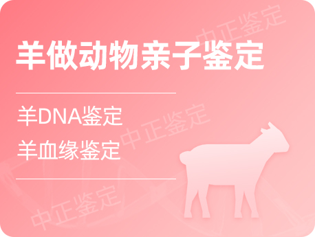 宁波羊做动物亲缘鉴定